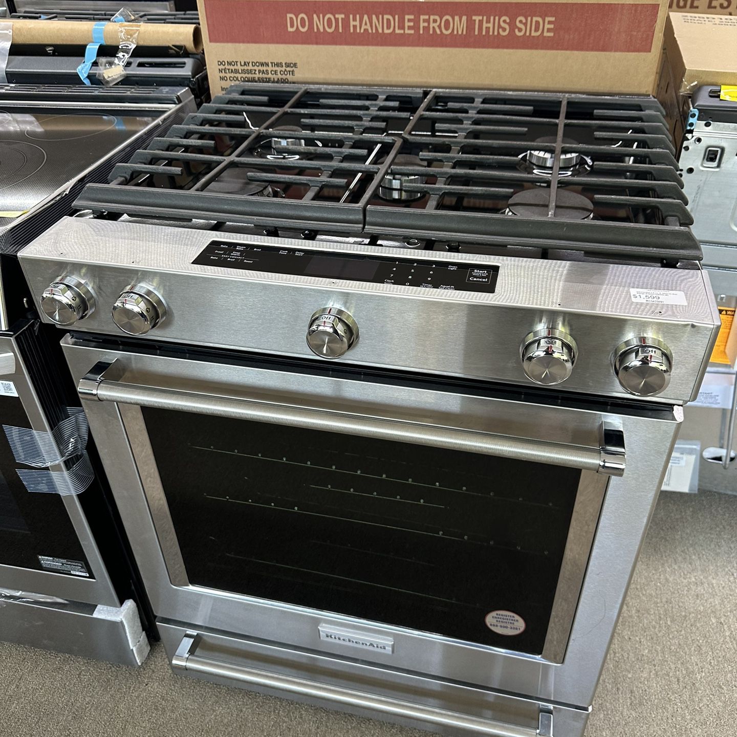 KitchenAid 5 Burner Gas Range with Convection Up To 50% OFF 