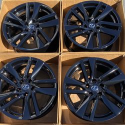 18” Lexus IS300 Factory Wheels Rims Gloss Black New IS350