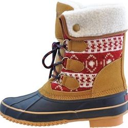 NEW SZ 8 Khombu Women Irene Lace-Up Insulated Winter Snow Boots Warm Cold