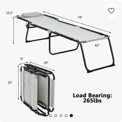 Outsunny outdoor folding lounge chair 4-level