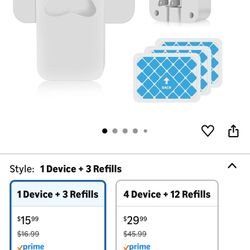 Fruit Fly Traps for Indoors, Flying Insert Trap and Gnat Traps for House Indoor (1 Device + 3 Refills), Plug in Light Flying Insect Trap, Gnat Killer 