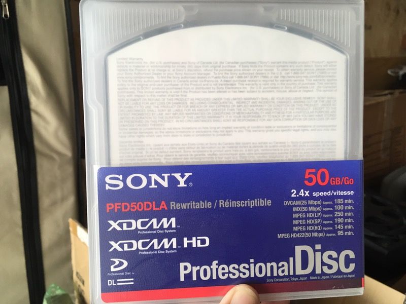 Sony XDCAM 50GB Dual Layer Disc- PFD50DLA