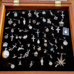 Real Sterling Silver 925 Pendants Plata