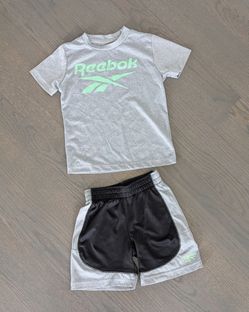 Reebok Toddler Boys Athletic Shorts T-Shirt Outfit Set, 2T