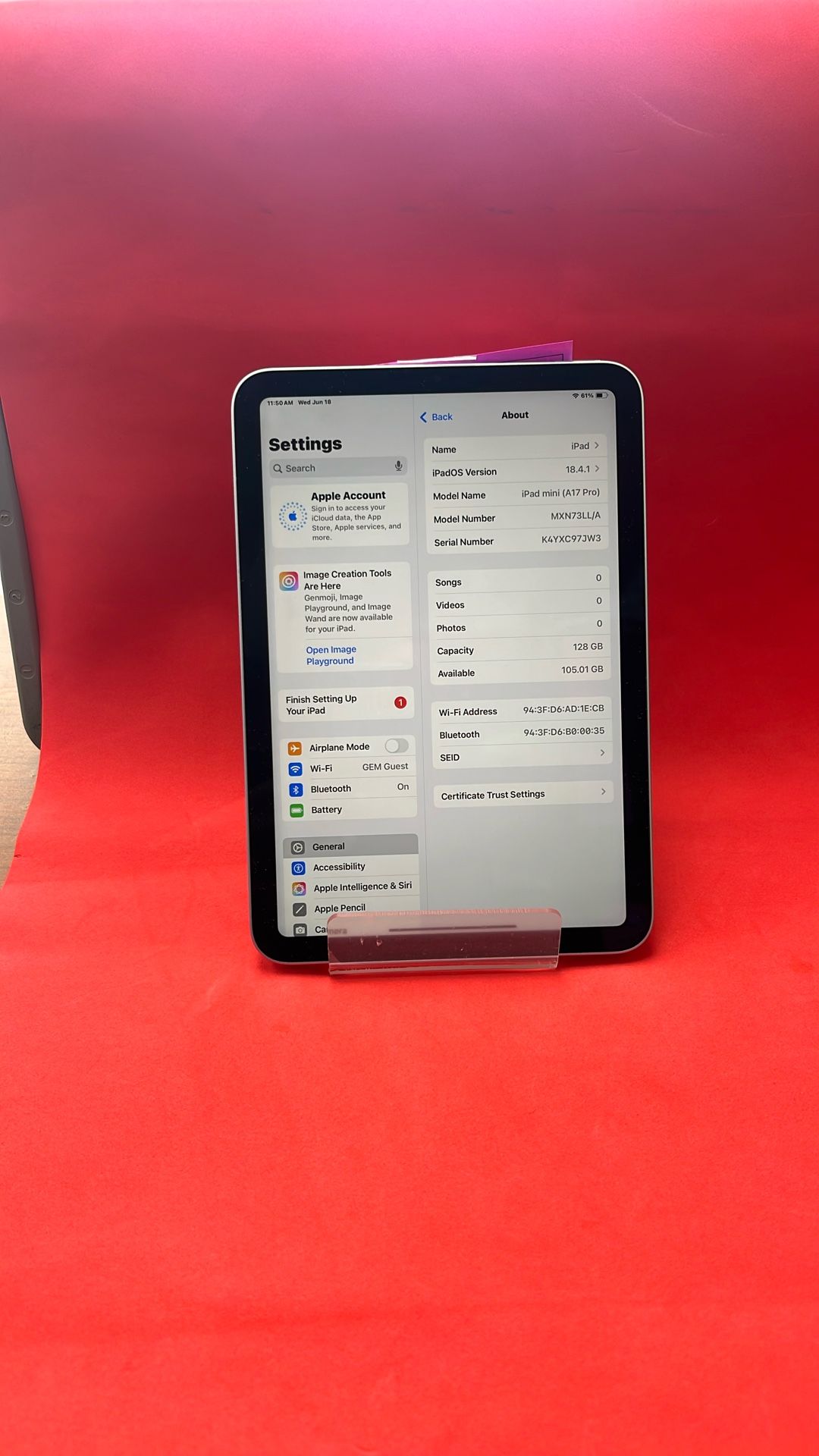 iPad Mini A17 Pro