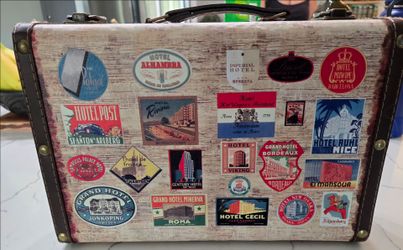 Vintage Style Wooden Suitcase,
