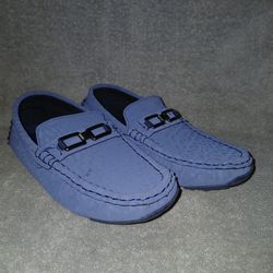 Big Boys Light Blue Loafers 