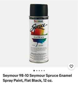 Seymour Spruce Spray Paint - Flat Black