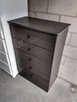 Gray Matte Bedroom Dresser