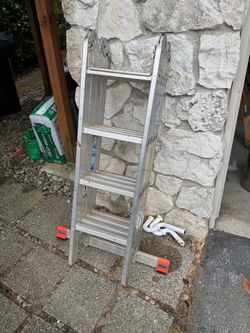 Aluminum Multi-Position Folding Ladder - 16ft