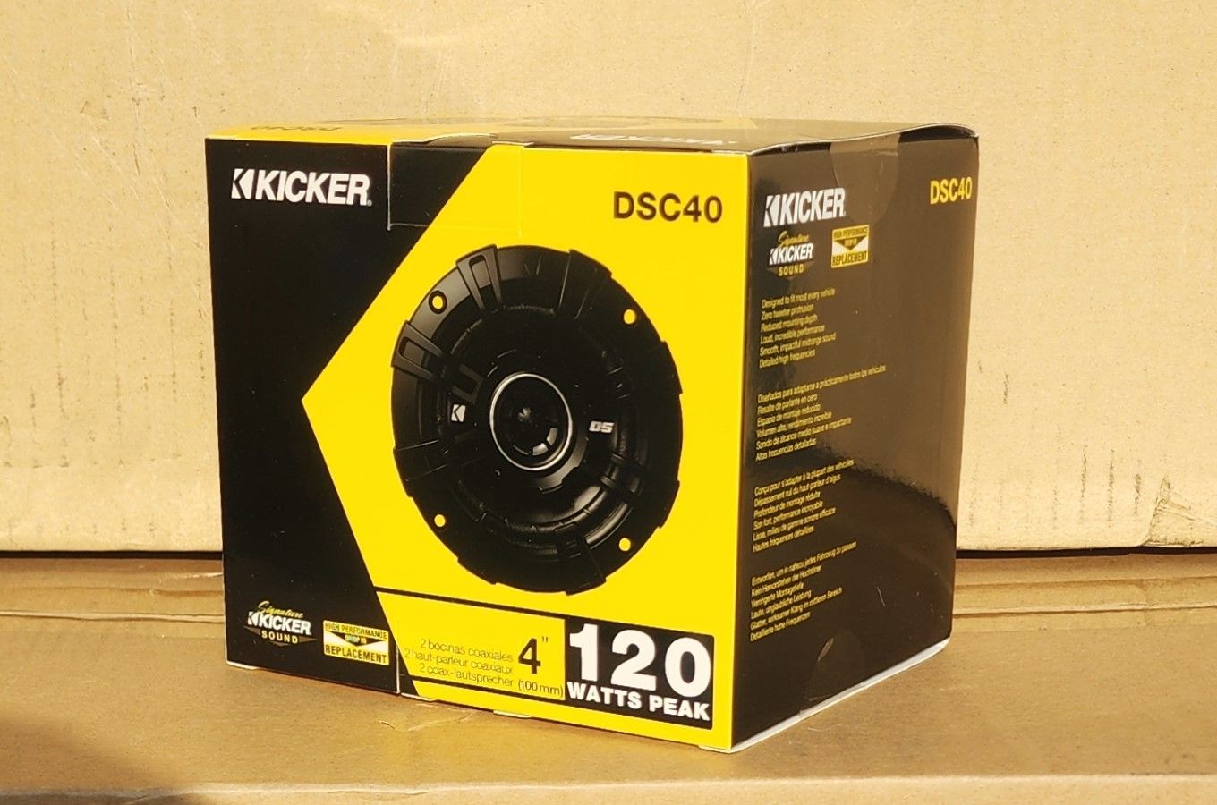 Kicker Car Speakers Set DS-Series 4" 2-Way Coaxial Speaker System 120 Watts DSC40 🚨 Payment Options Available 🚨 No Credit Needed 🚨 