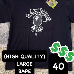 BLACK BAPE TEE