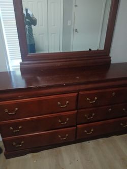 Mirror and dresser