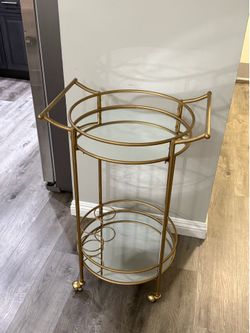 Gold bar cart