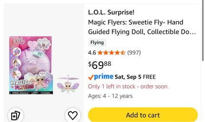 L.O.L. Surprise! Magic Flyers Sweetie Fly Doll