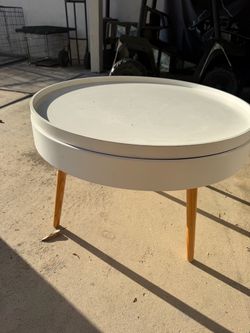 Small table with storage
