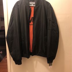 Michael Kors Black Bomber Jacket XXL