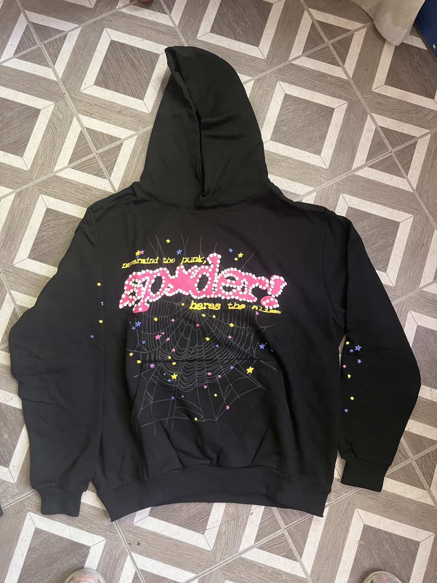 Spider Worldwide Hoodie “Black & Pink”