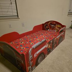 Paw Patrol Toddler Wood Bed with mattress 