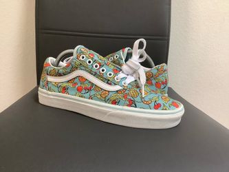 Used Mens 8 (Womens 9.5) Vans Old Skool Fruity Baby Blue 500714 **Located In Agoura Hills**