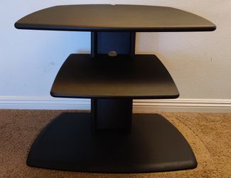 TV stand and media center, black