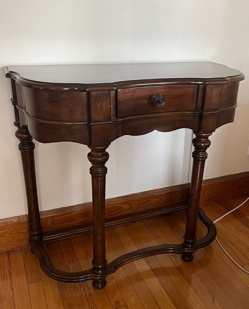 Half Moon Solid Wood Co Sole Table