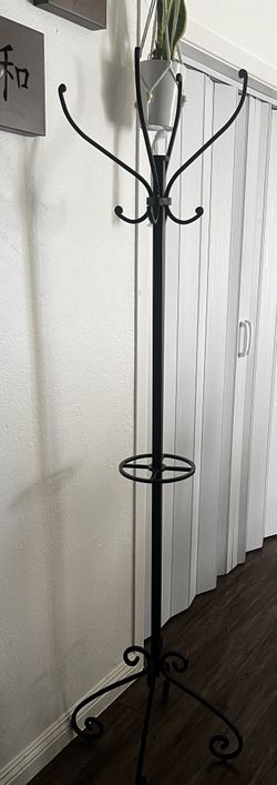 Vintage Metal Coat And Hat Rack