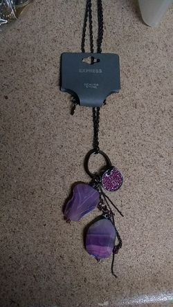 Express Genuine stone necklace