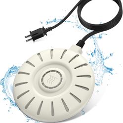 Bird Bath Heater, Bird Bath Heaters for Outdoors for Winter 60W Thermostatic Controlled Bird Bath Deicer Auto Shut Off 9.8FT Cord Birdbath Water Heate