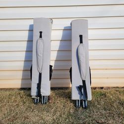 Two Camping, Sports or Tail Gating Folding Chairs With Folding Sun Canopy