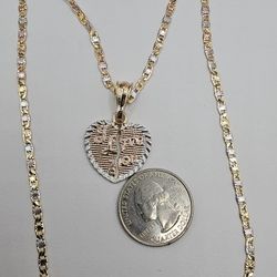 I LOVE YOU chain 3-colors 18k Gold-plated 