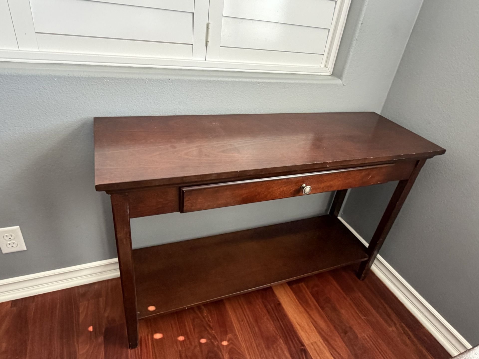Console table with drawer
