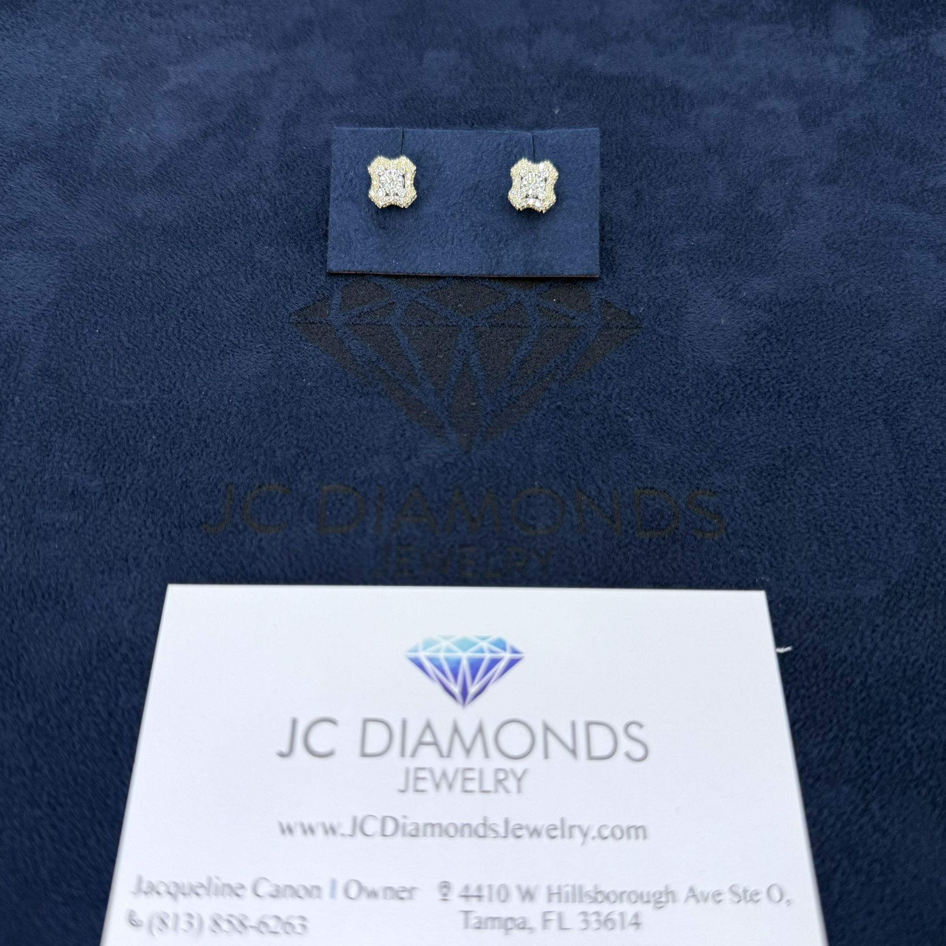 Earrings Diamonds Real / Shape X 10k Diamonds Real