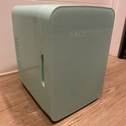 Mint color Mini Cosmetic Fridge - brand Facetory