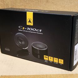 JL Audio C1-100CT Car Speakers 1" Aluminum Edge Driven Dome Tweeters 120 Watts 🚨 Payment Options Available 🚨 No Credit Needed 🚨 