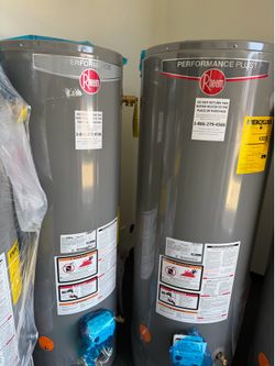 Performance plus Rheem water heater 30,40,50 gallon
