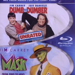 JIM CARREY Double Feature (Blu-Ray-1994) 2-Movies!
