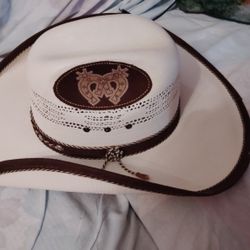RDR (.Rey De Reyes). Fine straw Bull Riding cowboy hat