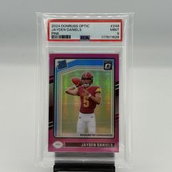 2024 Panini Don Russ Optic 248 Jayden Daniels PSA 9