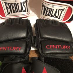 EVERLAST GLOVES & CENTURY MMA TRAINING GLOVES