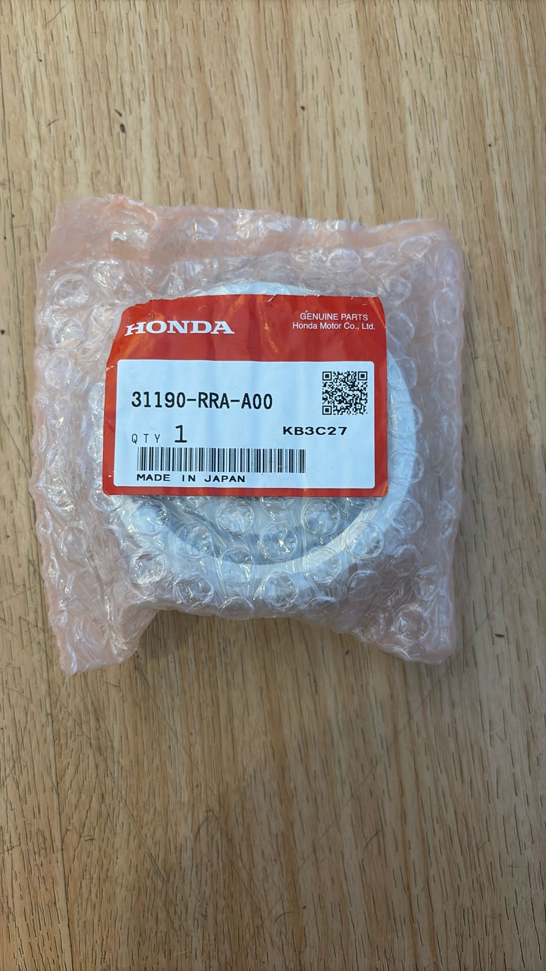 Genuine Honda Alternator Pulley (31190-RRA-A00) - New OEM Part