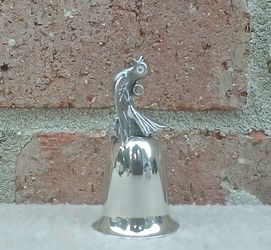 Vintage Reed & Barton Silverplate Twelve Days Of Christmas 4 Colly Birds Ornament Bell