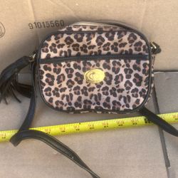 Tommy Hillfiger Mini Purse Clutch Cheetah Lepoard Print