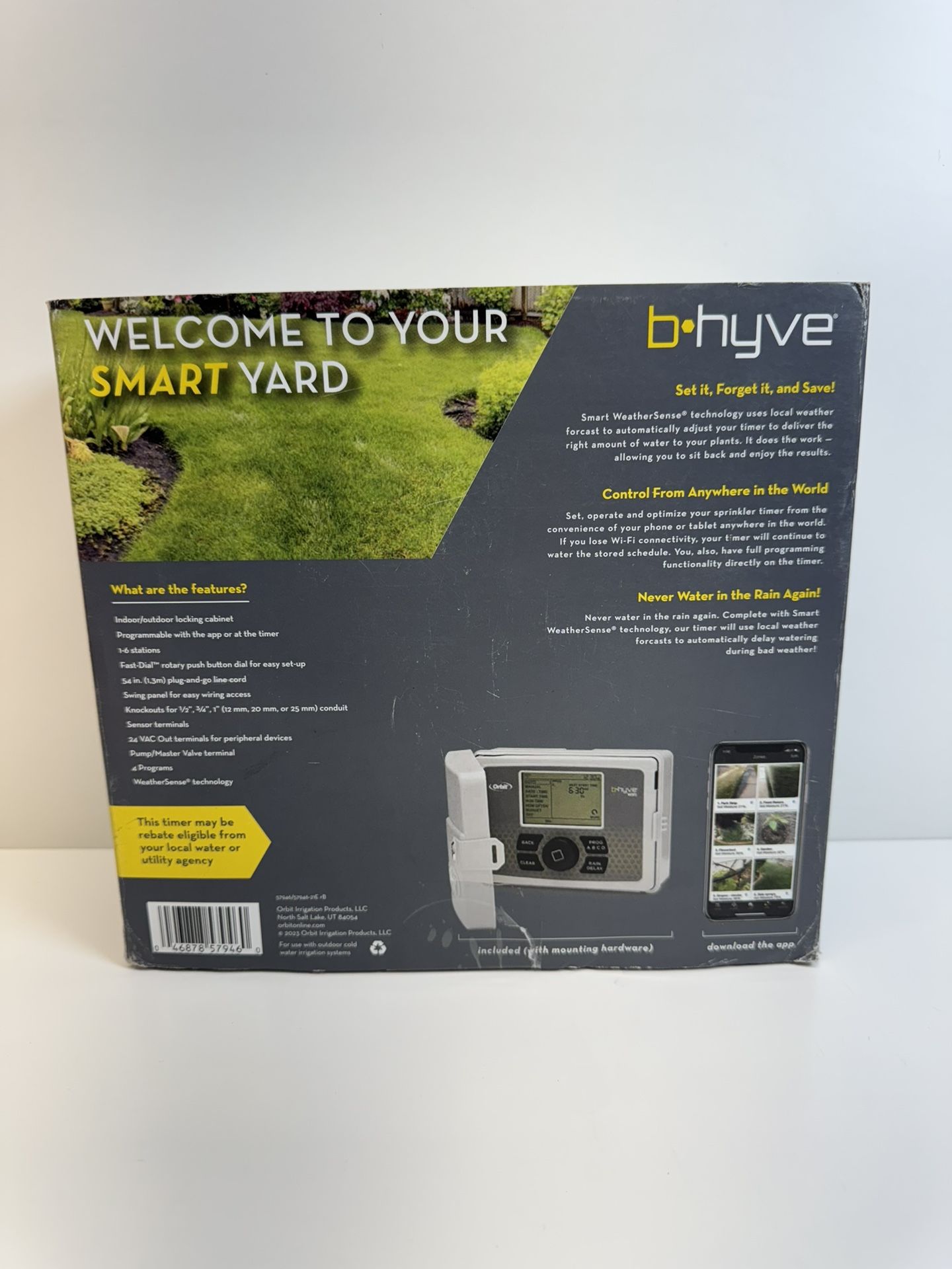 New!! Orbit B-hyve 6-Zone Indoor/Outdoor Smart Sprinkler Controller, Works with Amazon Alexa