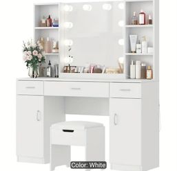 White vanity