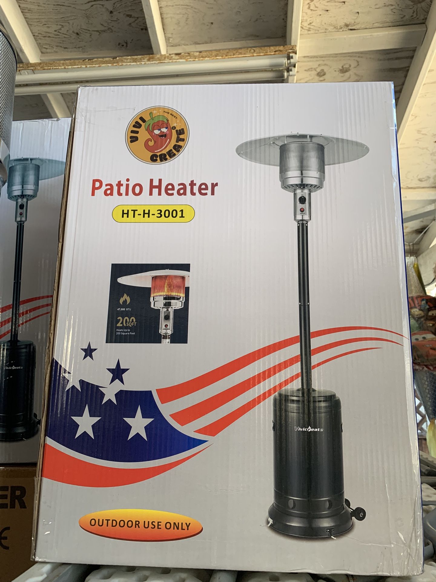 PATIO HEATERS NEW $135 CADA UNO 