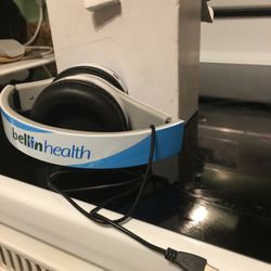 Blue/white Bluetooth Headphones