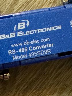 B&B ELECTRONICS https://offerup.com/redirect/?o=d3d3LmJiLWVsZWMuY29t RS-485 Converter Model 485SD9R