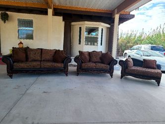Brown Couchs Set of Three