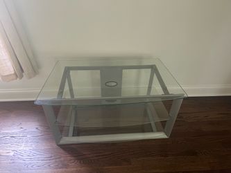 Glass tv stand